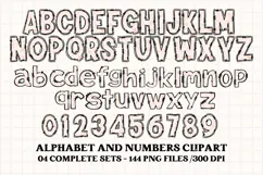 Mother's Day Alphabet clipart, mother’s day letters doodle Product Image 3