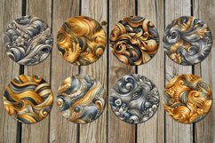 Metallic | 8 Sublimation car coaster &amp; key chain designs Product Image 3