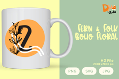 Fern &amp; Folk Boho Floral Monogram Product Image 1