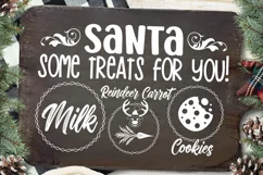 Santa some treats for you! milk cookies reindeer carrot SVG Product Image 2