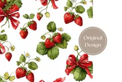 Watercolor Raspberry Tumbler Print, Berries Tumbler PNG Product Image 3