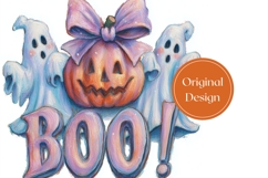 Cartoon Halloween Ghost Tumbler, Boo Halloween Tumbler Product Image 3