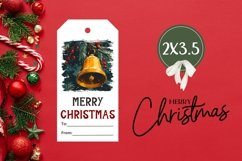 Cozy Winter Gift Tag PNG, Christmas Tree Gift Tag Designs Product Image 3