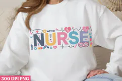 Nurse PNG, Mardi Gras Sublimation PNG Product Image 3