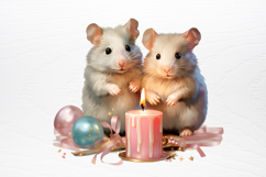 Christmas Baby Animals Clipart PNG Product Image 3