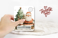 Watercolor Santa Claus Money Card, Christmas Deer Gift Cards Product Image 3