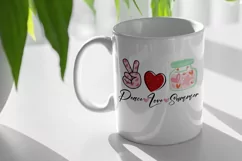 Peace Love Summer | PNG Sublimation design, t shirt print Product Image 3