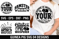 Guinea Pig SVG Design - Home is where your Guinea Pig is Product Image 1