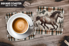 Cute Animals Square Coaster PNG Bundle, Digital Coaster Set Product Image 3