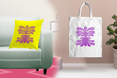 Purple Abstract Floral Motif Embroidery Design Product Image 3