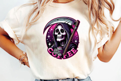 Funny Skeleton Sublimation, Coffee Lovers Png Product Image 2