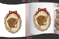 Vintage frame baseball png design for T-shirts Product Image 3