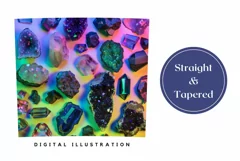 Gemstones Tumbler Design, Minerals Tumbler Wrap Design Product Image 3
