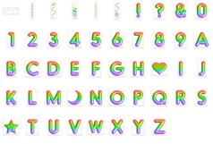 Rainbow Foil Balloon Clipart: "Rainbow Balloon CLIPART" Product Image 3