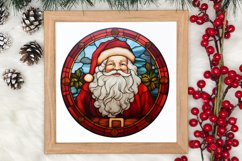 Stained Glass Painting Of Santa Clipart Sublimation Product Image 3