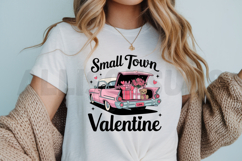 Pink Car With Gifts And Teddy Bear For Valentines Day Design Product Image 3