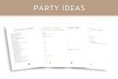Colour Party Planner Sans Serif A4 Product Image 3