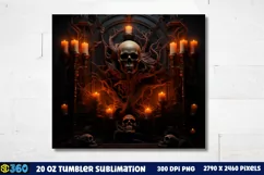 Halloween Tumbler Sublimation Wraps, Tumbler Halloween Product Image 3