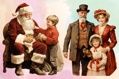 Watercolor Vintage Christmas Clipart Bundle, Christmas PNG Product Image 4