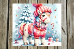 Christmas Horse | 4 funny Skinny tumbler sublimation designs Product Image 3