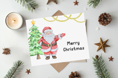 Watercolor Merry Christmas Clipart Product Image 3