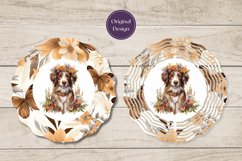 Watercolor Dog Wind Spinner Design, Dog Sublimation Design Product Image 3