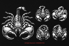 10 Bundle Dark Art Scorpion Skull Death Poison Desert Tattoo Product Image 5
