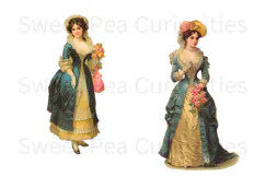 Victorian, Woman, Scraps, Ephemera, PNG, Clipart Product Image 3