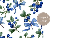 Blueberry Tumbler Wrap, Berries Tumbler, Berries PNG Product Image 3