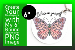 Sophisticated Round Design for Coasters , Butterfly Product Image 1