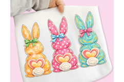 Happy Easter PNG Coquette Easter Bunny, Faux yarn Bunny PNG Product Image 5