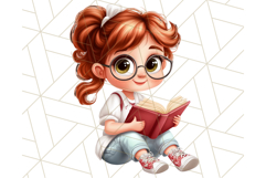 Teacher at Work Clipart, Teaching PNG, School Graphics Product Image 3