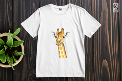 Cute Watercolor Giraffe Clipart Sublimation PNG Product Image 2