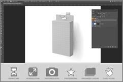 Hanging Box Packaging Mockup Product Image 2