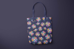 Rainbow Daisy Blooms Pattern Product Image 3