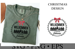 Willkommen in Unserem Zuhause Svg | Christmas | Shirt Svg Product Image 1