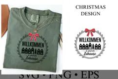 Willkommen in Unserem Zuhause Svg | Christmas | Shirt Svg Product Image 1
