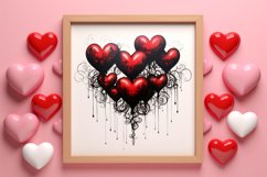Gothic Valentines Day Clipart, Valentine Skeleton Product Image 3