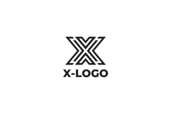 Geometric Letter X Logo Design Vector Product Image 3