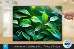 Leaves Cutting Board Sublimation Design Product Image 1