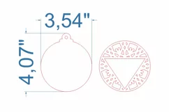 Family Christmas Tree Toy SVG laser cut file for Glowforge Product Image 4
