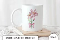Watercolor flowers bouquet PNG Product Image 3