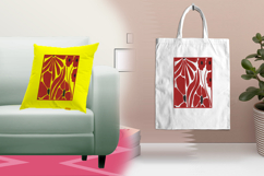 Red Poppy Abstract Floral Embroidery Design Product Image 3