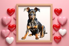 Valentine Pet Dogs Clipart, Valentine Pets Clipart Product Image 3