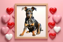 Valentine Pet Dogs Clipart, Valentine Pets Clipart Product Image 3