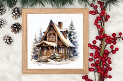 Cozy Christmas Farm Clipart, Christmas Clipart Product Image 3