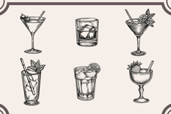 Cocktail svg Bundle, 24 Cocktails svg, Cocktail png Product Image 3