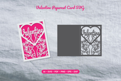Valentine Papercut Card SVG Product Image 1