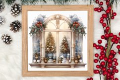 Christmas Window Sublimation Clipart, Christmas Window Product Image 3