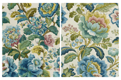 Shabby Chic, Blue, Flowers, Papers, Junk Journal Product Image 3